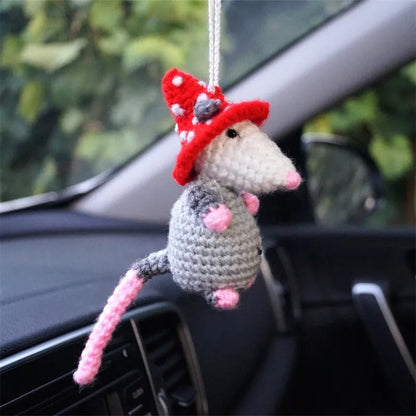 New at Buy Center: Fabric Possum Car Ornament Decorations