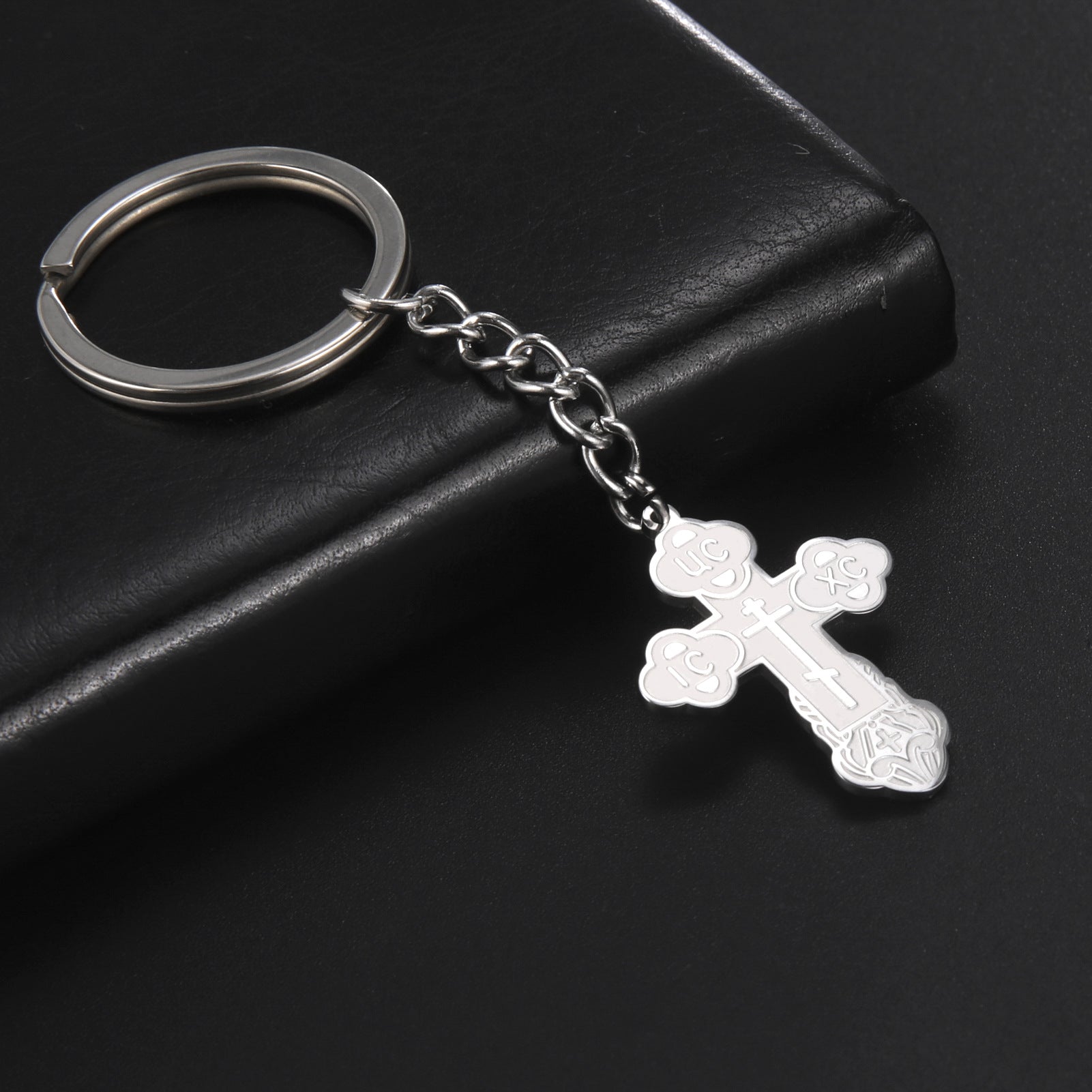 Trending Now at Buy Center: Men's Stainless Steel Laser Marking Keychain