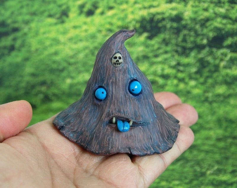 Fresh on the Scene at Buy Center: Witch Hat Sculpture Resin Craft Ornament Halloween Decorations Witch Hat Sculpture 6x6.5x7