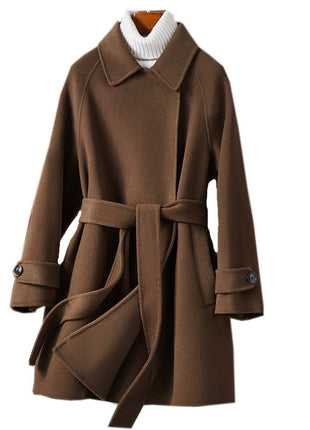 Fashion Personality Reversible Cashmere Coat Women