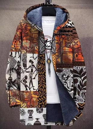 Fashion Digital Printing Fleece Padded Coat Jacket