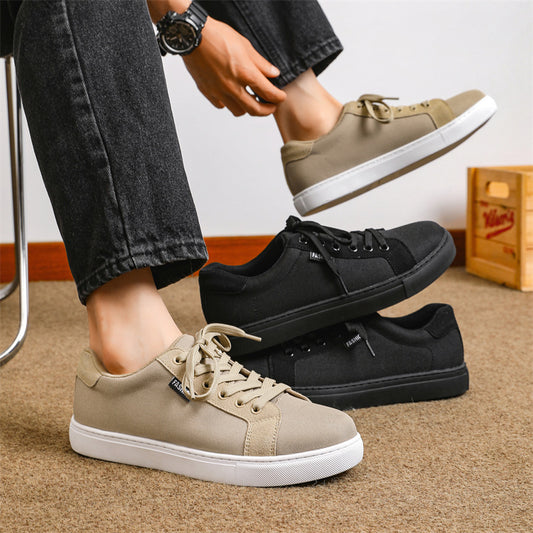 Fresh on the Scene at Buy Center: Plus Size Breathable Canvas Men's Sneakers