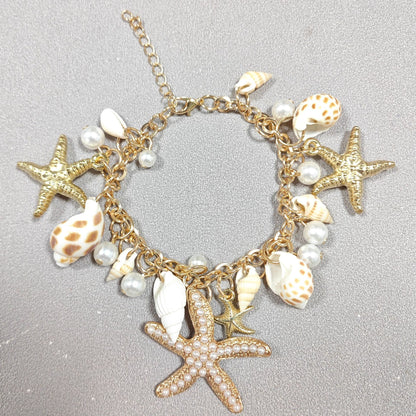 Hot New Items at Buy Center: Personality Design Fashion Ocean Boho Starfish Shell Bracelet