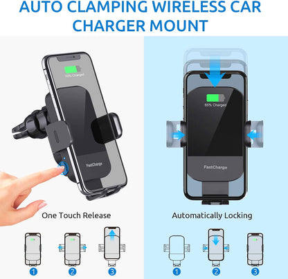 Fresh Arrivals at Buy Center: Car Wireless Charging Stand 15W Fast Charging Intelligent Induction