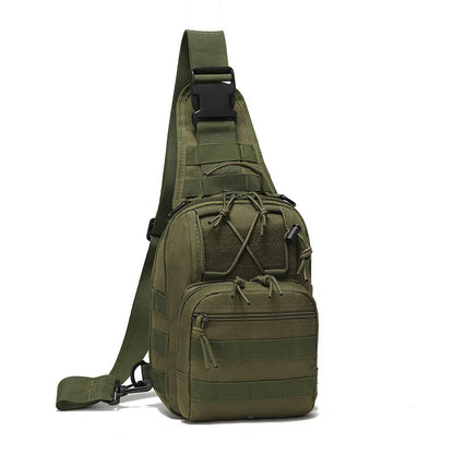 Hot New Items at Buy Center: Oxford Cloth Cycling Bag Camouflage Outdoor Sports Small Chest Pannier Bag Army Green