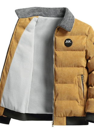 Men's Retro Lapels Leisure Corduroy Coat