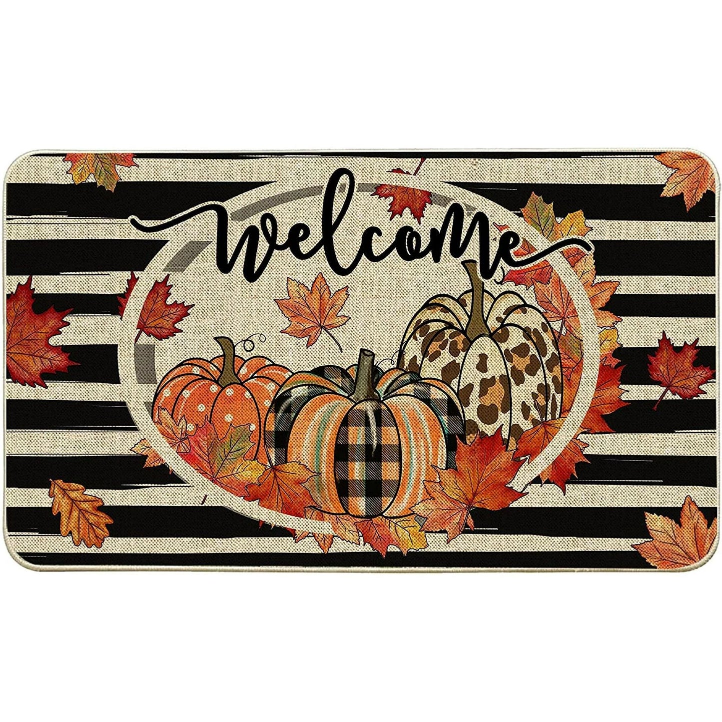 Newly Released at Buy Center: Home Fashion Personalized Pumpkin Door Mat Wansheng Pumpkin 8