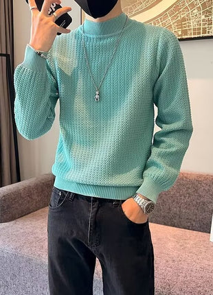 Striped Sweater Men's Fashion Brand Lightly Mature High Sense