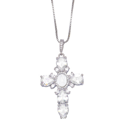 Fresh Arrivals at Buy Center: Vintage Religious Virgin Mary Cross Pendant Necklace