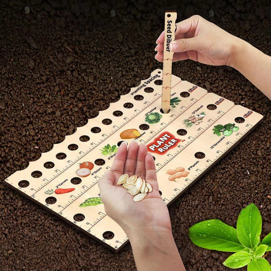 Hot New Items at Buy Center: Garden Wooden Multifunctional Seedling Planting Ruler