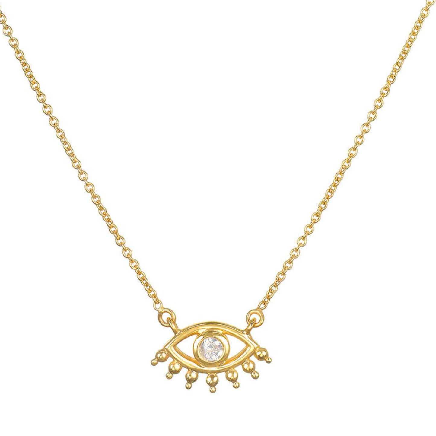 Newly Arrived at Buy Center: Simple Color Palm Eye Pendant Necklace Evil Eye