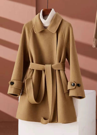 Fashion Personality Reversible Cashmere Coat Women