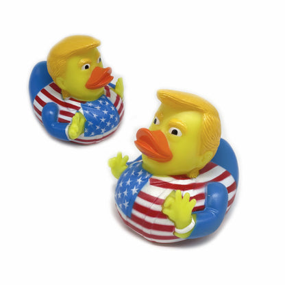 Fresh Arrivals at Buy Center: Children's Bath Water Duck Vinyl Squeezing Toy Suit Squeeze Sound Toys Flag Duck