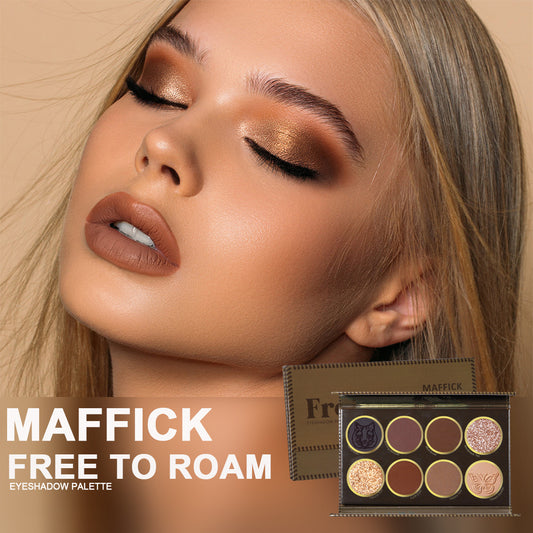 Now Available at Buy Center: Makeup Free Roaming 8 Colors Eye Shadow Plate Matte