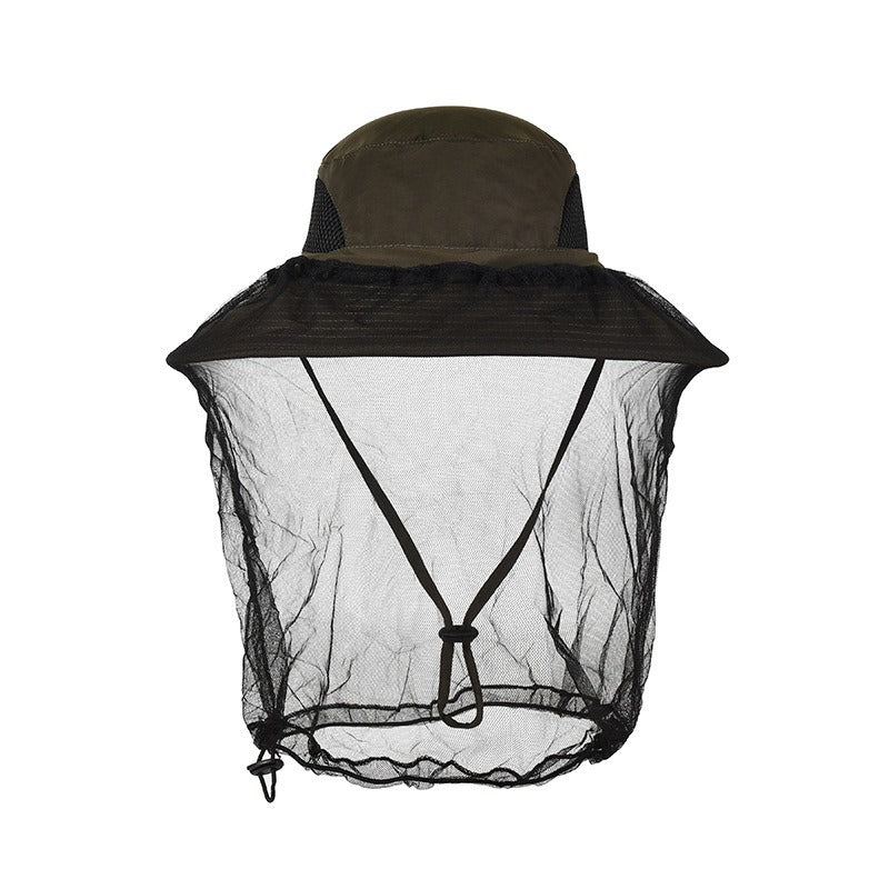 Newly Released at Buy Center: Outdoor Sun Protection Hat Large Brim Sun Protection Mesh GL011 Army Green Adjustable