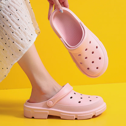 Fresh Arrivals at Buy Center: EVA Poop Hole Women's Sandals Summer Indoor Home Bathroom Slippers Pink