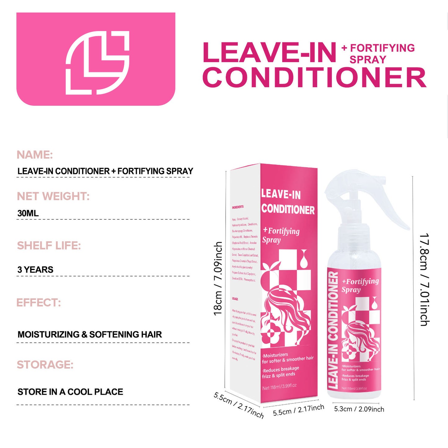 Just Arrived at Buy Center: Leave-in Hair Conditioner Anti-knot Spray