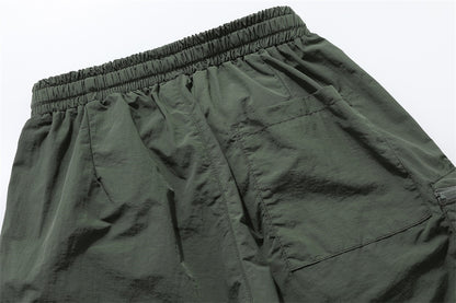 Newly Released at Buy Center: Loose Pockets Zipper Cargo Shorts Men