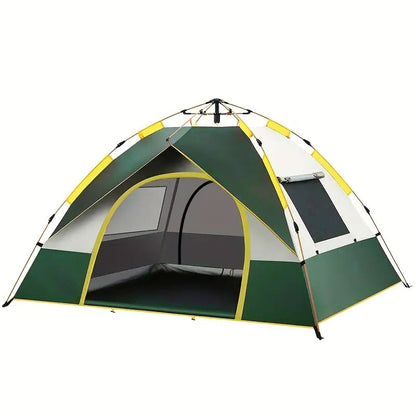 Newly Released at Buy Center: Tent Outdoor Camping 3-4 People Automatic Quickly Open Dark Green Silver Glue