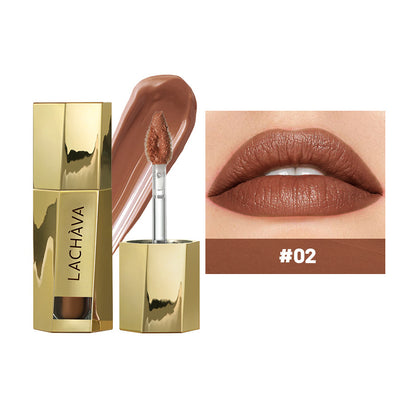 Just Arrived at Buy Center: Matte Moisturizing Lip Lacquer Lip Nude Lipstick 02color