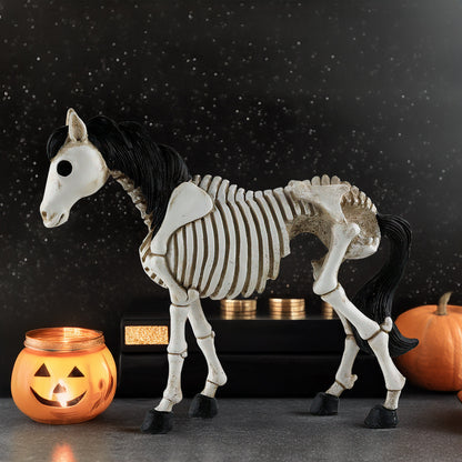 Just Arrived at Buy Center: Halloween Skeleton Skull Horse Ornament Resin Decorations