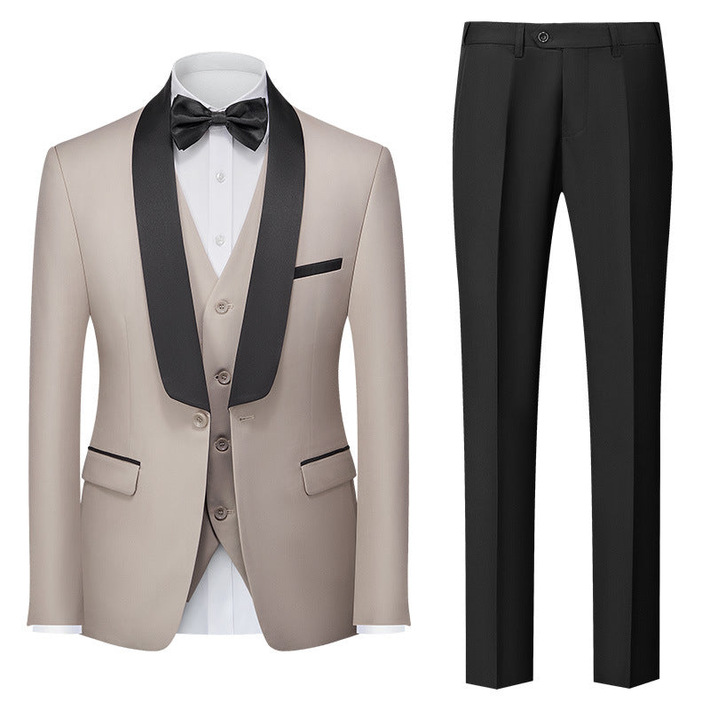 Hot New Items at Buy Center: New Men's Three-piece Suit Beige