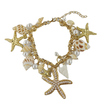 Hot New Items at Buy Center: Personality Design Fashion Ocean Boho Starfish Shell Bracelet