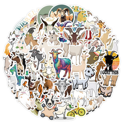 Just Arrived at Buy Center: 60 New Goat Small Animal Graffiti Stickers Goat 60PCs