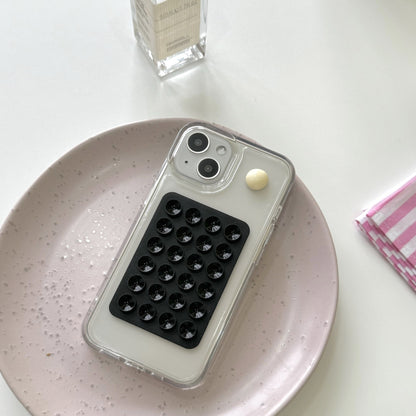 Newly Arrived at Buy Center: Minimalist Creative Stereo Sucker Phone Case Black Suction Cup