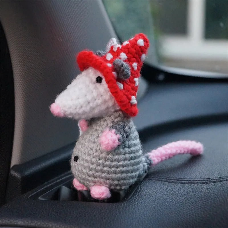 New at Buy Center: Fabric Possum Car Ornament Decorations