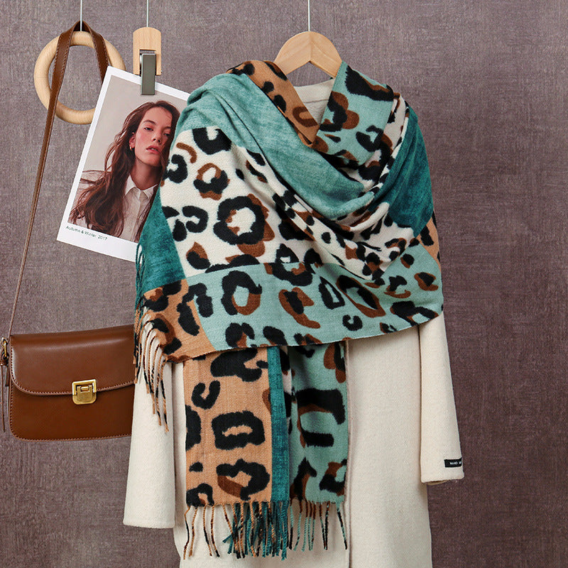 Women's Cashmere-like Duplex Printing Scarf