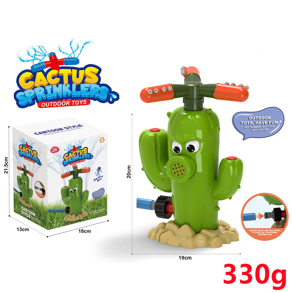 Fresh Arrivals at Buy Center: Sprinkler Outdoor Water Spray Toy Garden Water Toys Summer Yard Cartoon Splash Sprinkler Baby Bath Toy For Kids Rotating Nozzle Cactus