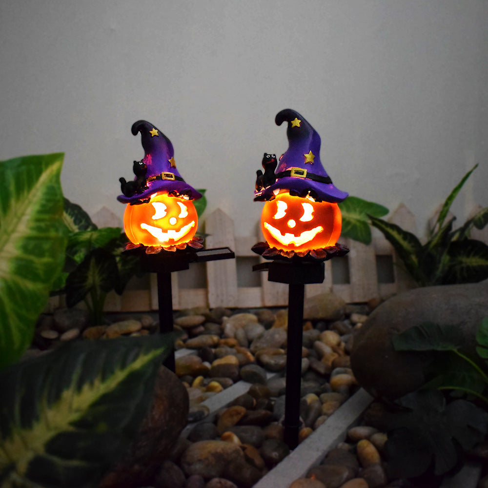 Hot New Items at Buy Center: Solar Halloween Outdoor Creative Atmosphere Pumpkin Lamp