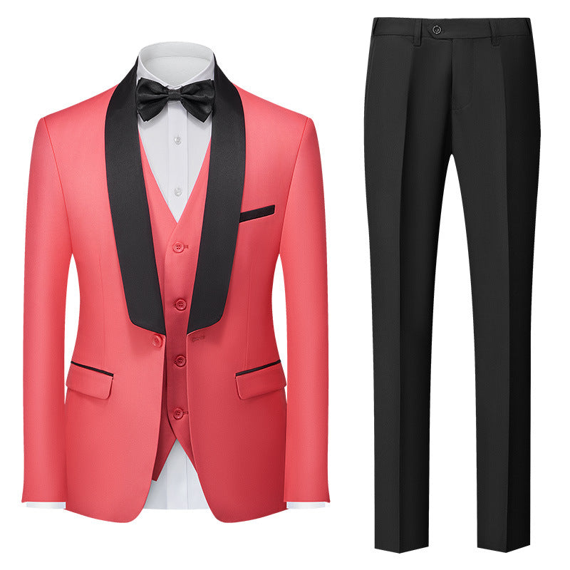 Hot New Items at Buy Center: New Men's Three-piece Suit Pink