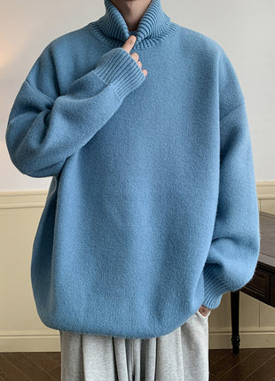 Solid Color Loose Pullover Inner Wear Sweater