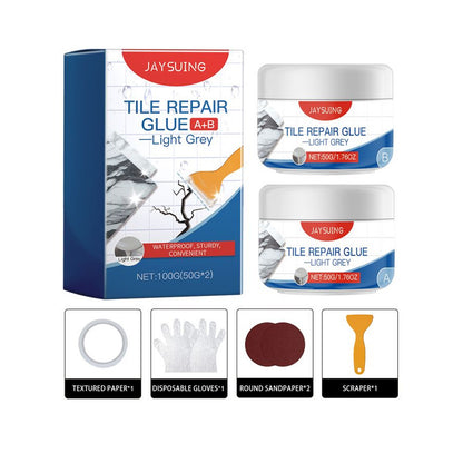 Just Arrived at Buy Center: Tile Repair Glue Living Room Bathroom Leak Repair Light Gray 100g