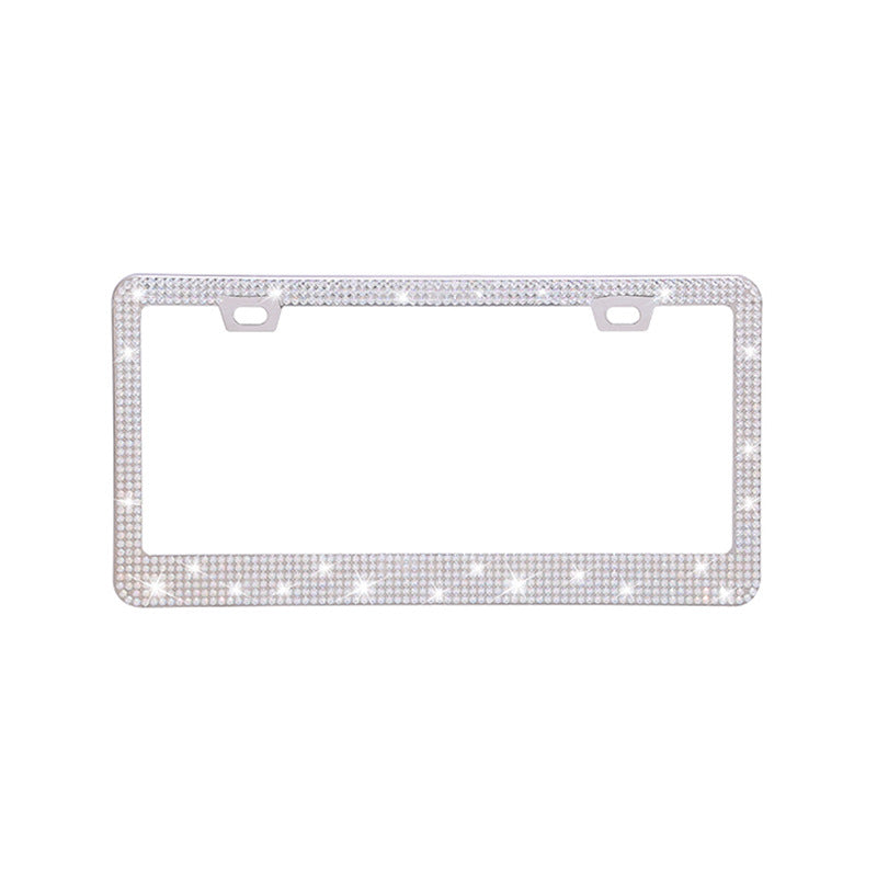 Newly Released at Buy Center: Fresh on the Scene at Buy Center: Stick-on Crystals License Plate Frame US Standard Acrylic Diamond License Plate Frame