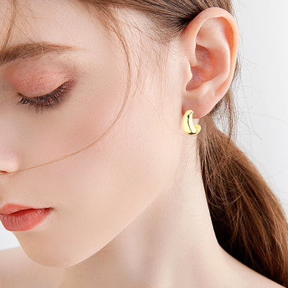 Fresh on the Scene at Buy Center: Water Metal Drop Twist Exquisite Earrings