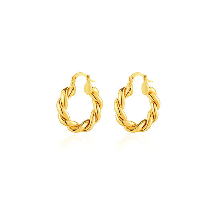 Fresh on the Scene at Buy Center: Water Metal Drop Twist Exquisite Earrings