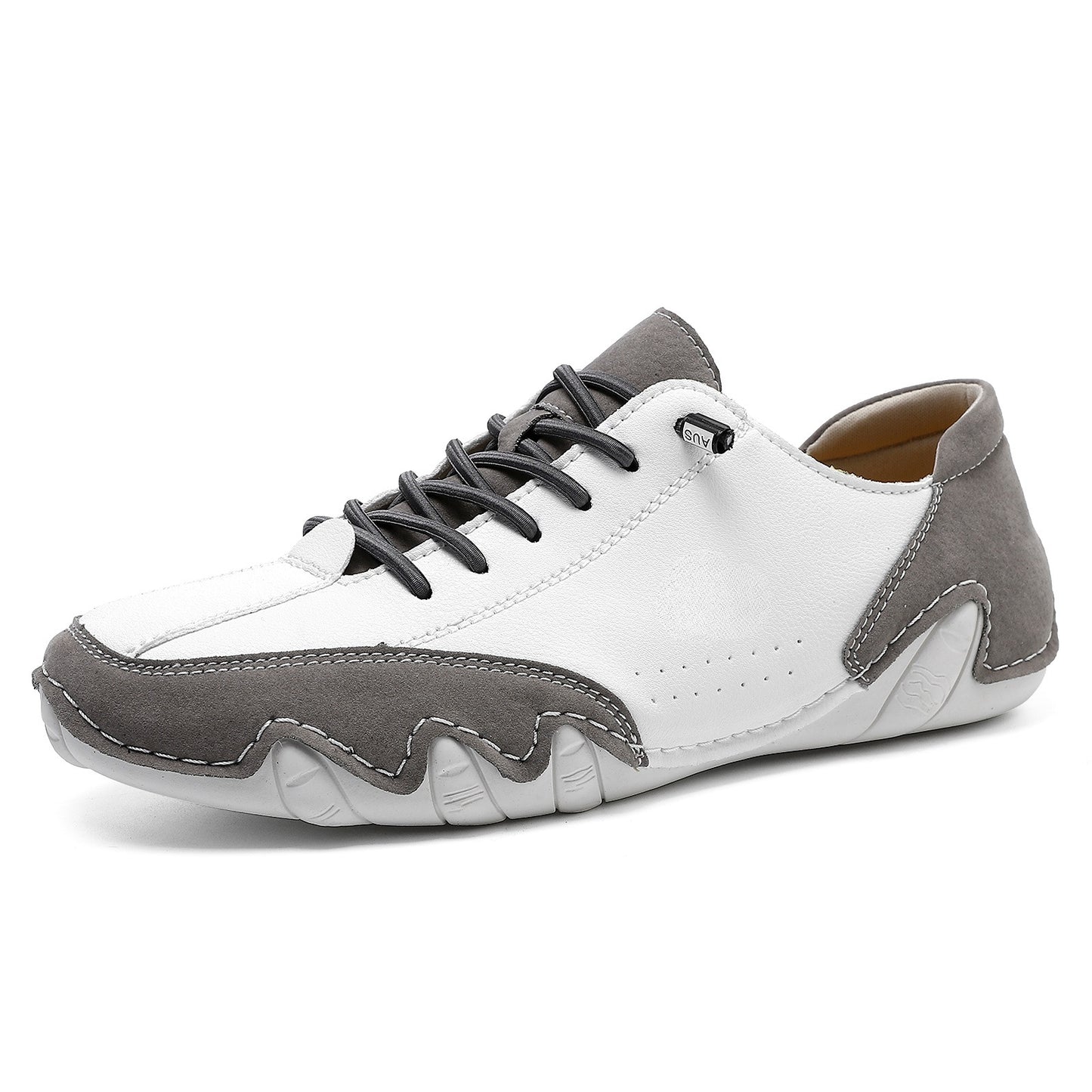 New at Buy Center: Couple's Low-top Men's Casual Shoes W8009 White And Gray