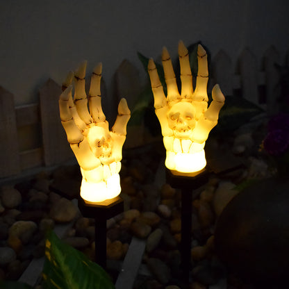 Newly Released at Buy Center: Halloween Waterproof Ghost Hand Light Courtyard Solar Light Hand Bone 2pcs