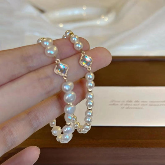 Newly Released at Buy Center: Pearl Clover Bracelet Exquisite Bracelet