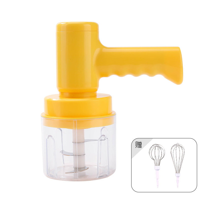 Fresh Arrivals at Buy Center: Electric Whisk Household Cream Automatic Blender Yellow 1 Gear Color Box Packaging