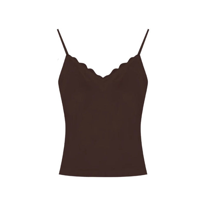 Just Arrived at Buy Center: Just Arrived at Buy Center: Underwear Padded Slim-fit Crop-top Brown Free Size