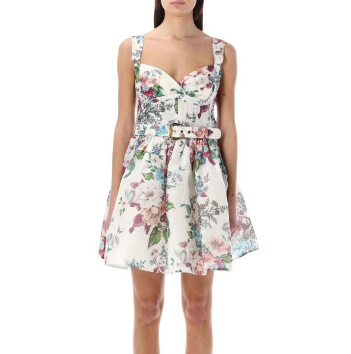 Hot New Items at Buy Center: Female French Tea Break Floral Strap Dress