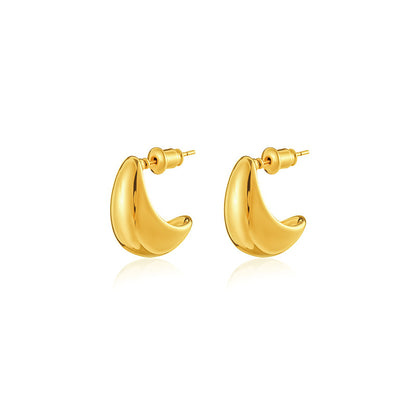 Fresh on the Scene at Buy Center: Water Metal Drop Twist Exquisite Earrings