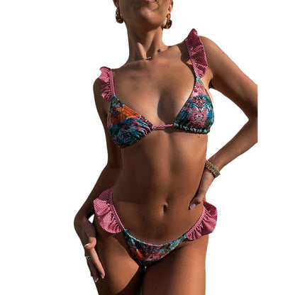 Just Arrived at Buy Center: Bikini Split Swimsuit Lady Sexy Ruffled