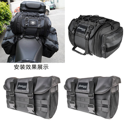 Fresh Arrivals at Buy Center: Motorcycle Rear Seat Side Bag Waterproof Traveling By Motorcycle Side Bag Riding Bag