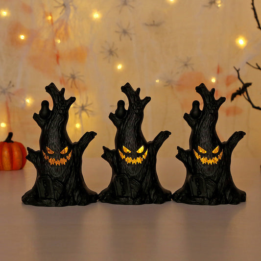 Hot New Items at Buy Center: Halloween Pumpkin Lamp Ghost Stump Decoration