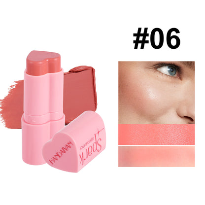 Now Available at Buy Center: Blusher Highlighter Facial Brightening Contour Stick Love Matte Blush Stick 06